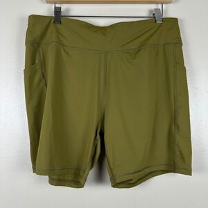Alaskan Hardgear Women's Large Performance Shorts Olive Green Pockets Hiking